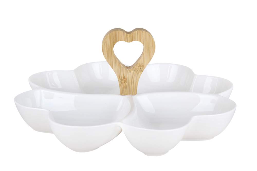 КОРАЛЛ Менажница ZD8338 4х-секционная 28см 194100