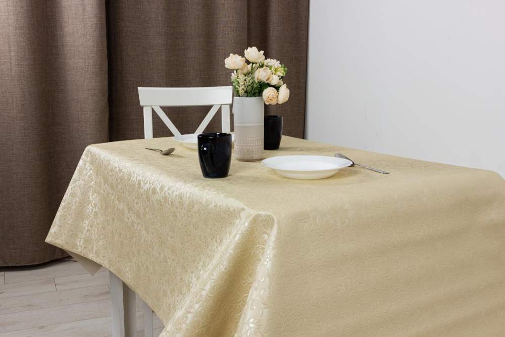 Клеенка ПВХ Эколайн Аффреско 140см в основе полиуретан/поверхность термо ПВХ JYPD-010 / 13380