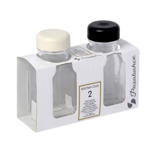 PASABAHCE Набор д/специй 95764B Блэк Энд Уайт 2шт 