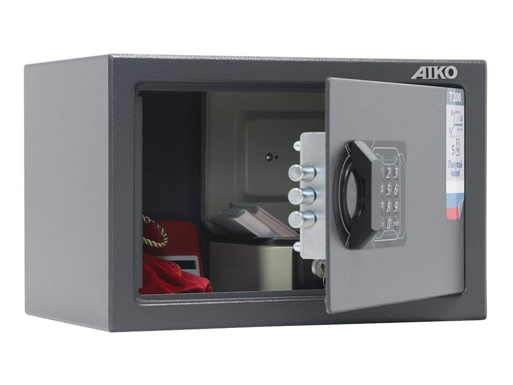 Сейф Aiko T-200 EL мебельный,замок электронный кодовый 200x310x200мм