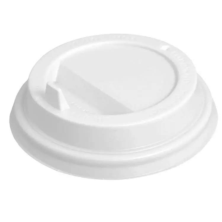 Крышка д/бум.стаканов белая d-80мм с клапаном 1/50шт (1000/20уп*50шт) Интропластик