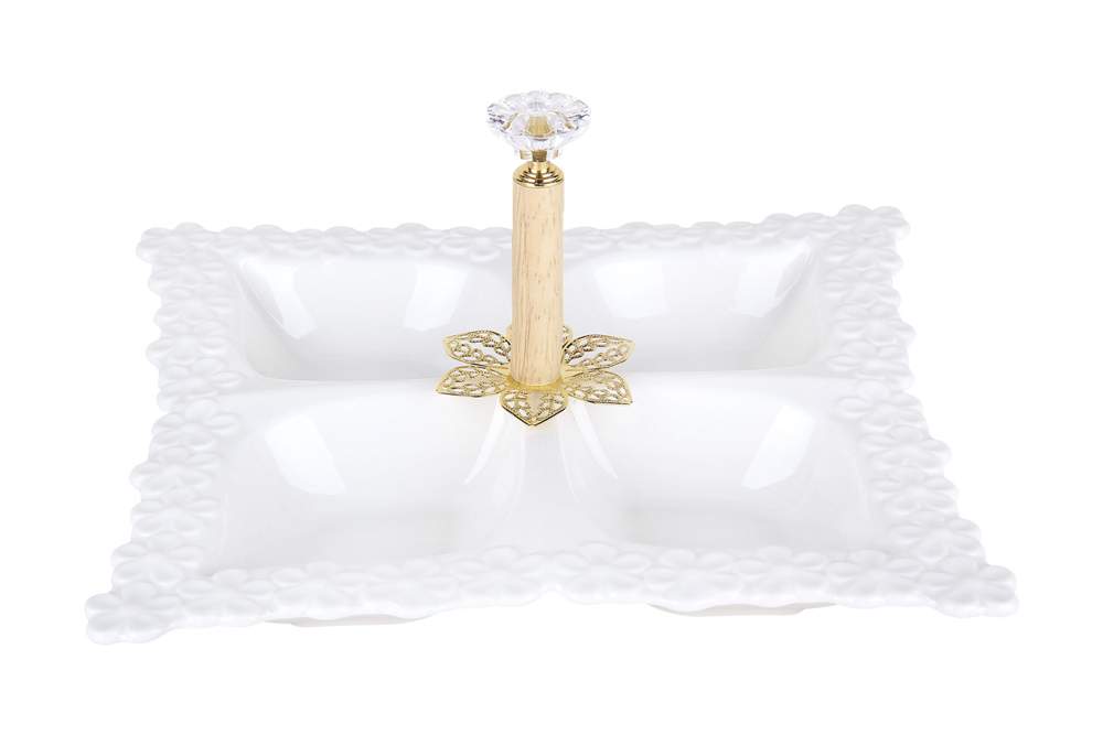 КОРАЛЛ Менажница ZD20210 4х-секционная 24см 194108