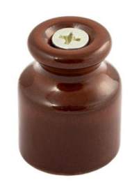 Изолятор фарфор D20*24 коричн.  GE70025-04 Greenel