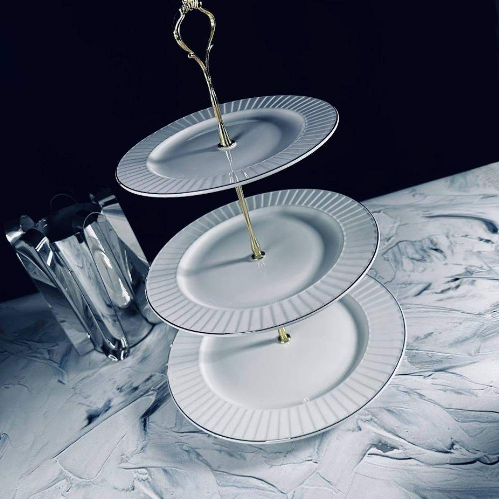 LENARDI Marzipan Grey Этажерка 102-046 3-х ярусная 