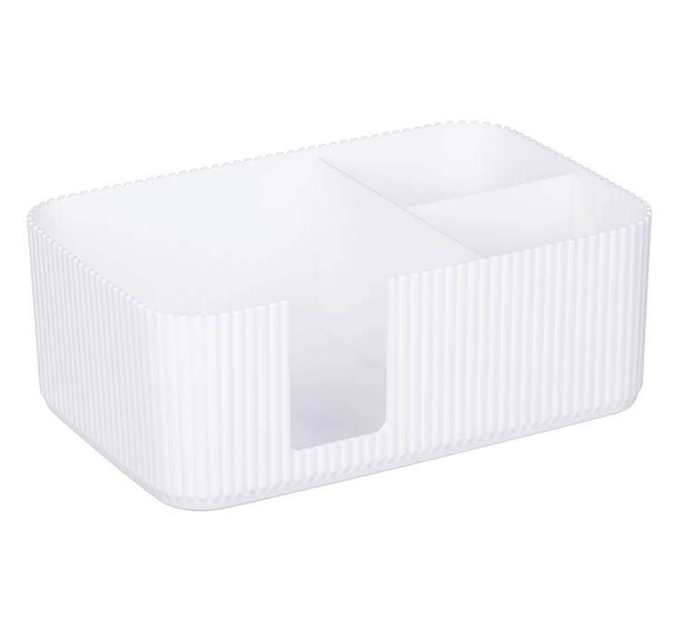 М-ПЛАСТИКА Салфетница М1188 Стрип полистирол белый 220х145х80мм