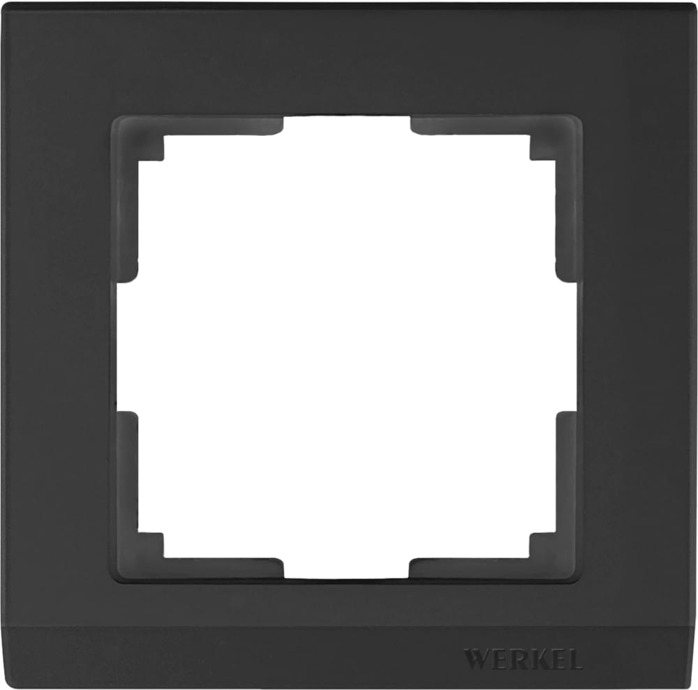 Рамка  Frame чёрная 1-м  WL04-01 Пластик матовый Stark - W0011808