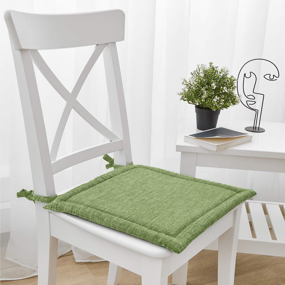 ВОЛШЕБНАЯ НОЧЬ рогожка Подушка д/стула киви 40х40см 920806