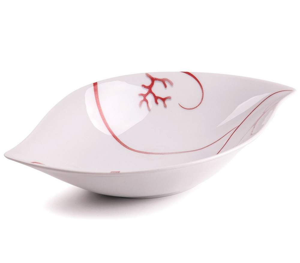 TUNISIE PORCELAINE Feuille 0544 Блюдо овальное глубокое 27см