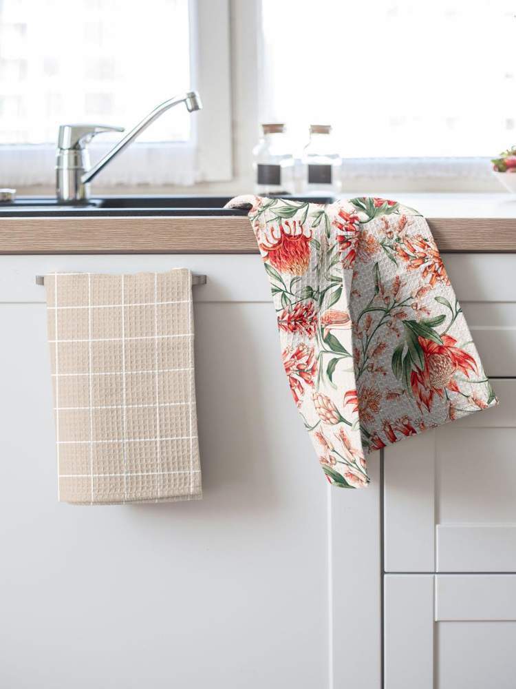 WENGE Комплект вафельных полотенец 45х60 2шт Floral aura  рис.60052-1/60053-1 953085