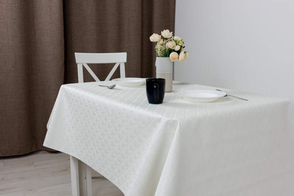 Клеенка ПВХ Эколайн Ампир 140см в основе полиуретан/поверхность термо ПВХ JYPD-003 /13323