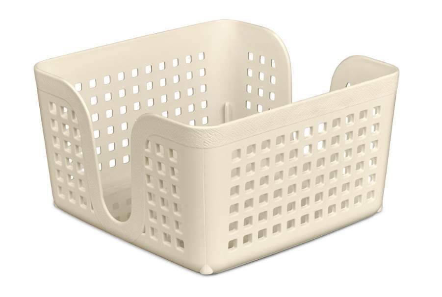 VIOLET Салфетница 650026 Сетка Лофт сливочный 15х15х8,5см 