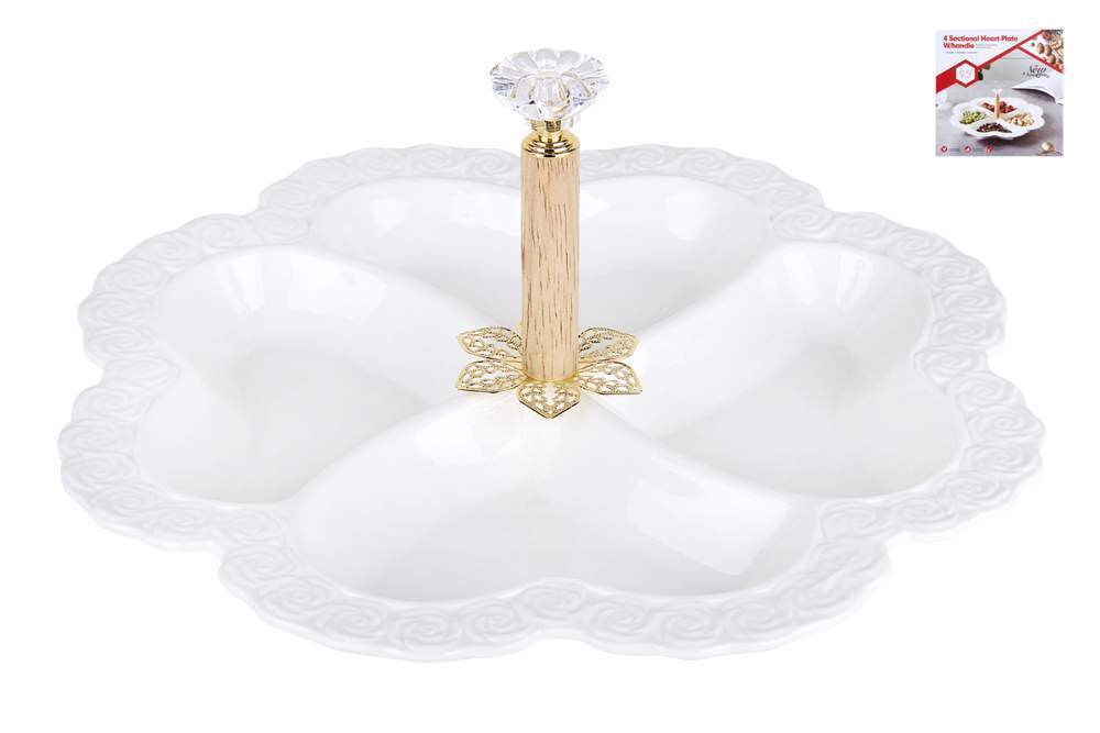 КОРАЛЛ Менажница ZD20204 4х-секционная 24см 210075