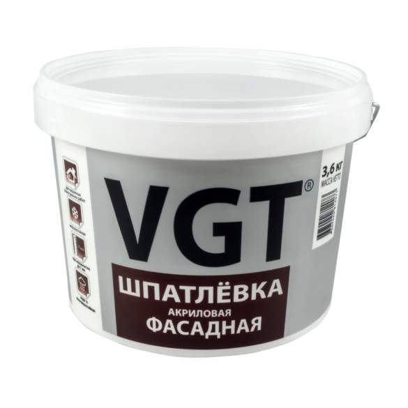 Шпатлевка ВГТ фасадная  3,6 кг 3023