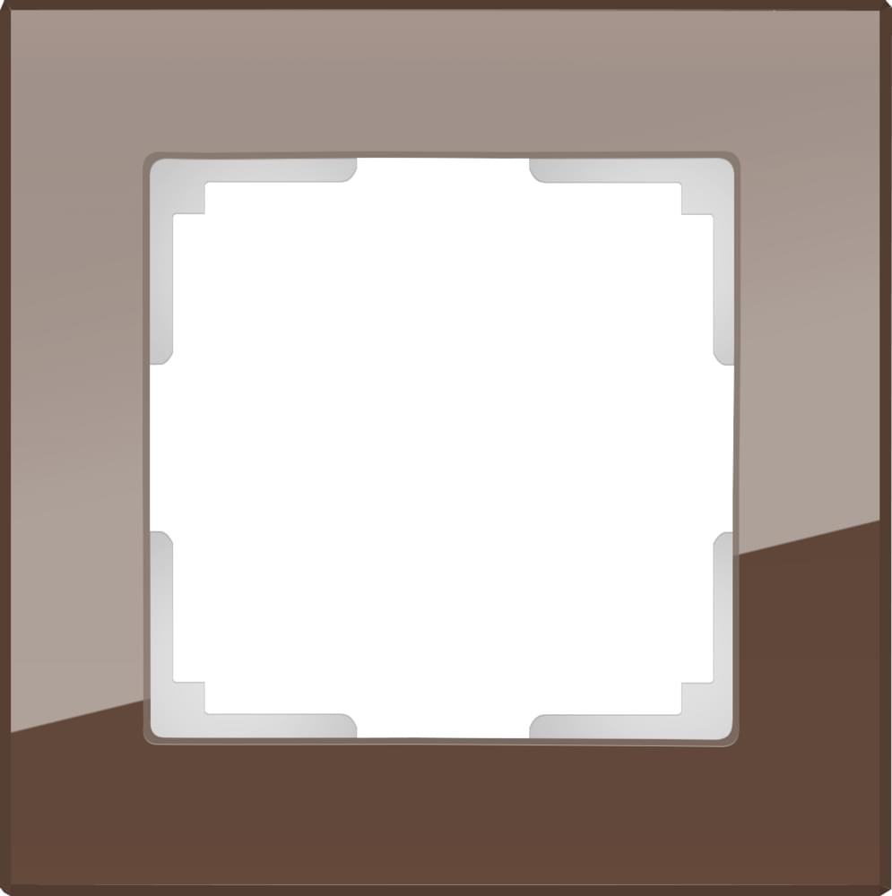 Рамка  Frame мокко 1-м  WL01-01 Стекло Favorit - W0011118