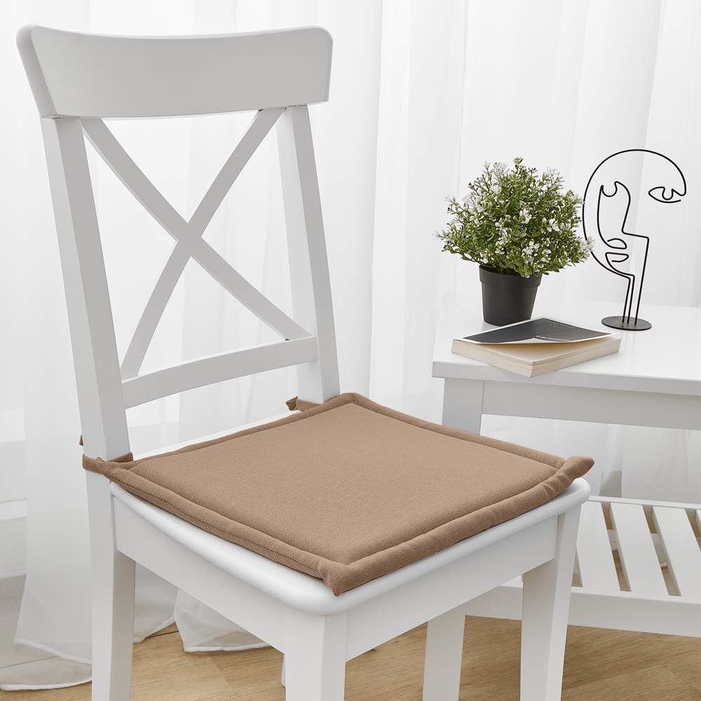 ВОЛШЕБНАЯ НОЧЬ рогожка Подушка д/стула карамель 40х40см 777014