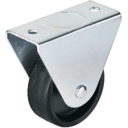 Опора колесная не поворотная  d50  h67  35кг  черная 104