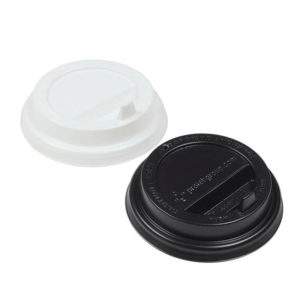 Крышка д/бум.стаканов TLS-80  черная d-80мм, хол/гор, с носиком ПС  1/100шт  19-1229/107294 