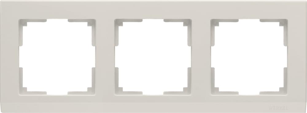 Рамка  Frame сл.кость 3-м  WL04-03-ivory Пластик матовый Stark - W0031803