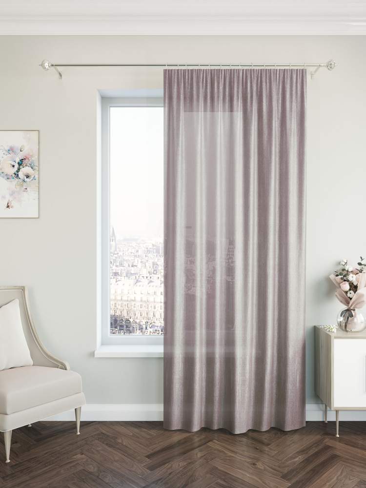 Штора  Портьерная  IJ99-04 Жаккард  200х260  розовая