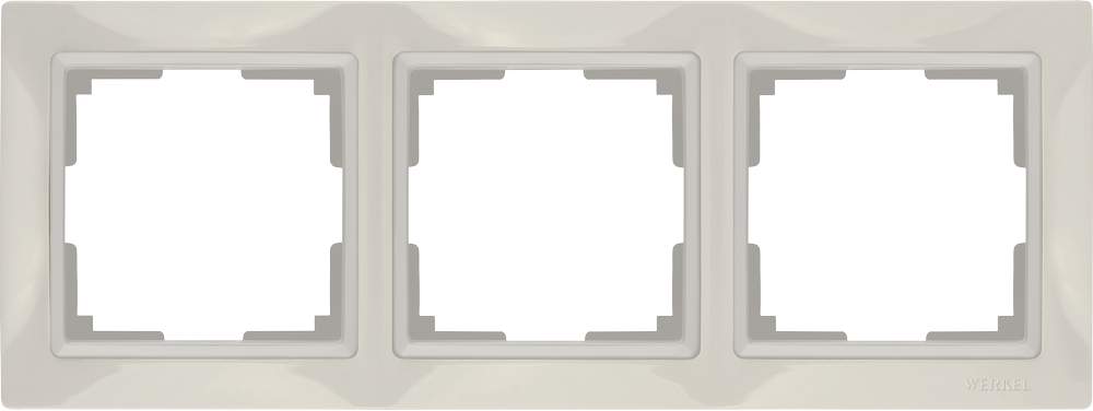 Рамка  Frame сл.кость 3-м  WL03-03-basic Пластик Snabb - W0032003