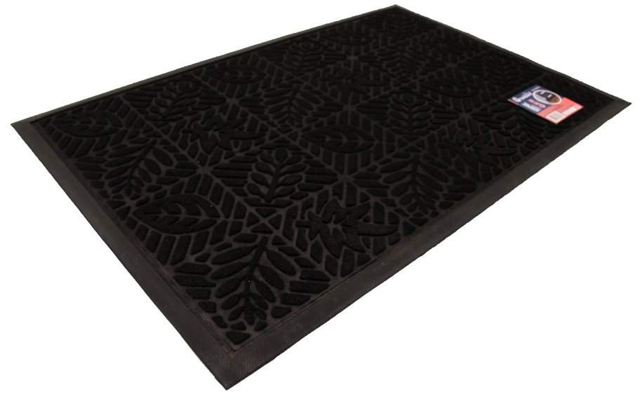 Коврик  резиновый  60см*90см*5мм  полиэстер  PE905H-10  черный