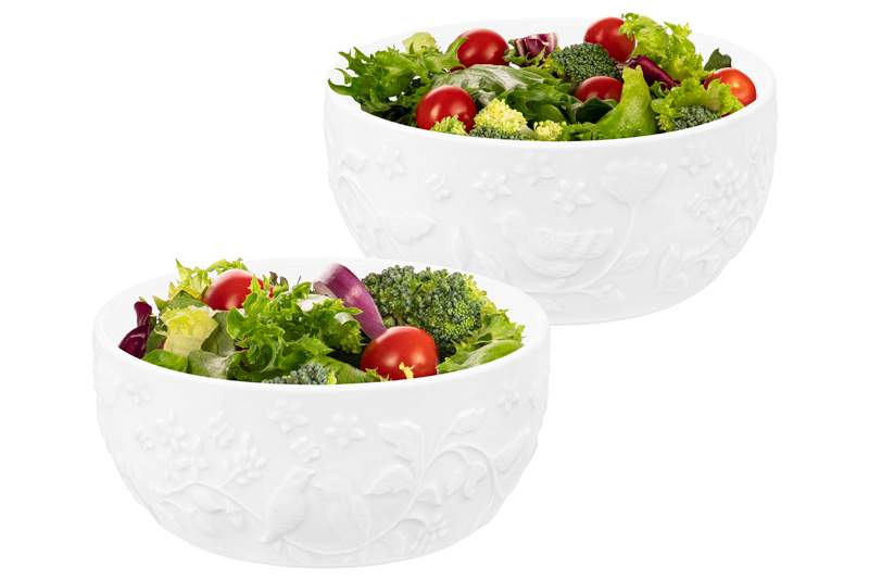 ELAN GALLERY Птички на ветке Салатник 540844 600мл 14х14х6,3см 