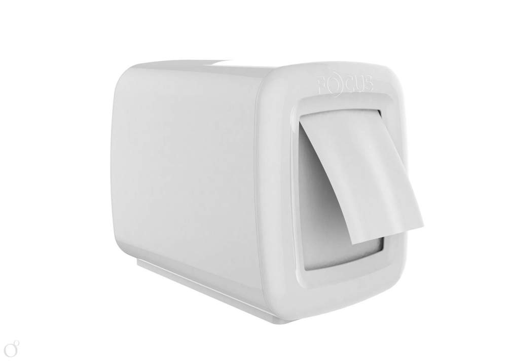 FOCUS Диспенсер для салфеток 18-0888 с боковой подачей белый 12,86х15,13х10,49см