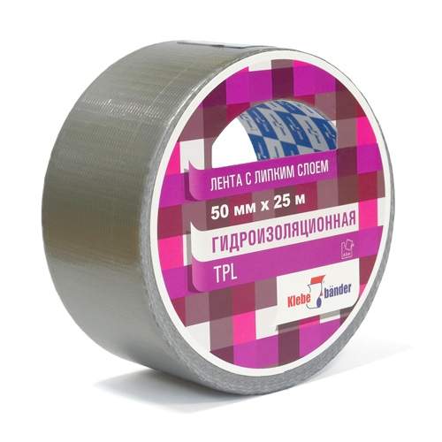 Лента клейкая армир. TPL 50ммх50м  серая   22657/ Т025/36