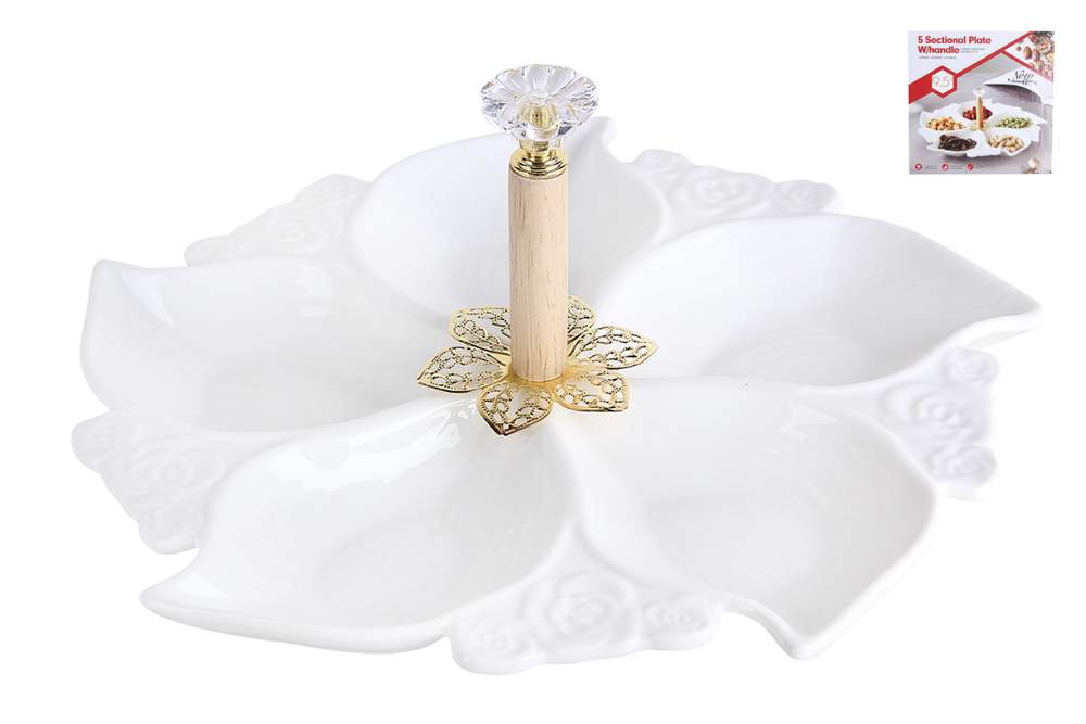 КОРАЛЛ Менажница ZD20230 5-ти секционная 24см 210078