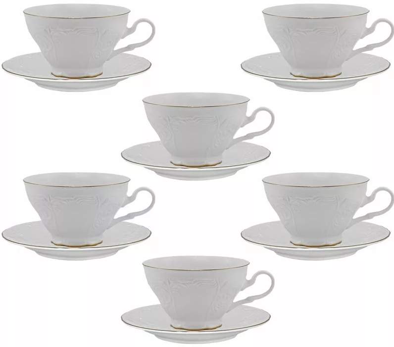 LENARDI Maria Gold Набор чайный 226-050 12пр/6перс 200мл 