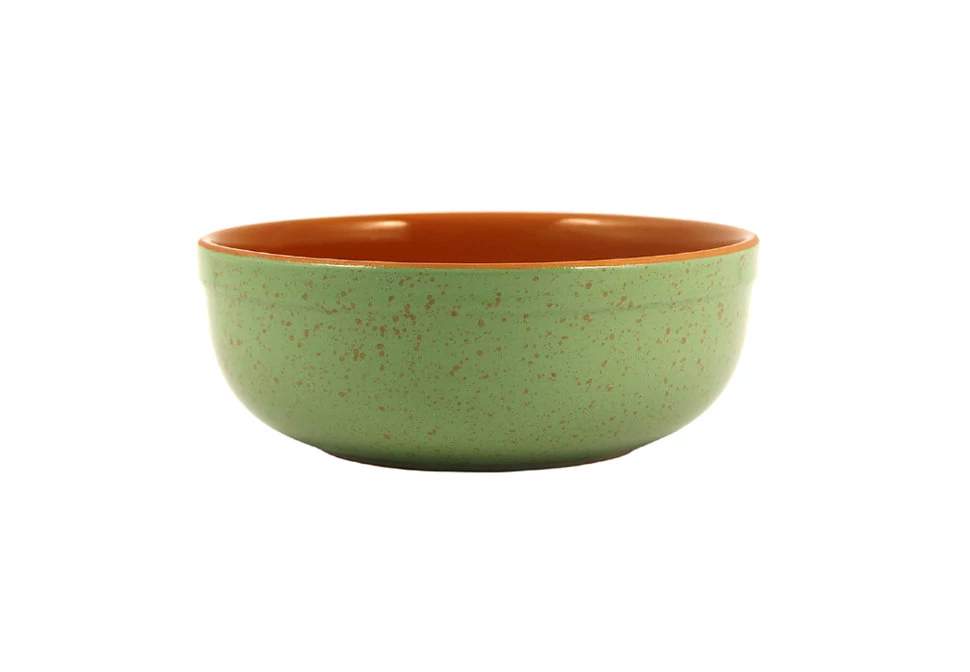 ЛОМОНОСОВСКАЯ КЕРАМИКА Color Life зеленый Салатник итальянский 1,5л/19см 1СЗ-7 (8)