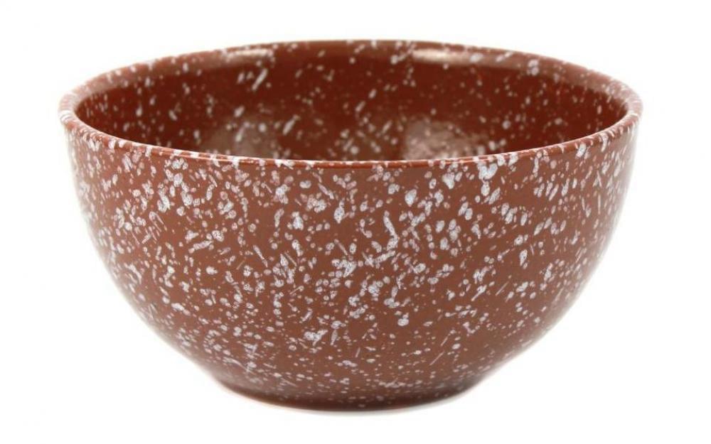 ЛОМОНОСОВСКАЯ КЕРАМИКА Мрамор коричневый Салатник 1л/18см 1СЗмк-2 (10)