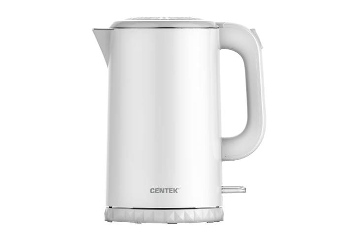 Чайник Centek CT-0020 White  металл 1,7л  2200W