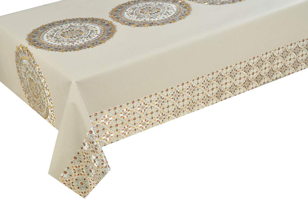 Клеенка ПВХ Аурум Колор Алба 137см тканевая основа BTRA-8962B-S Dasch 10401