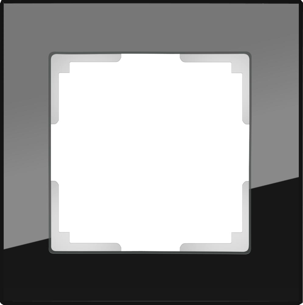 Рамка  Frame черная 1-м  WL01-01 Стекло Favorit - W0011108