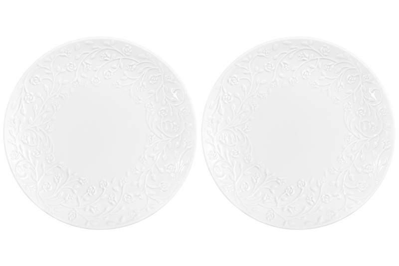 ELAN GALLERY Веточки-цветочки Тарелка 630093 десертная 20,5см  