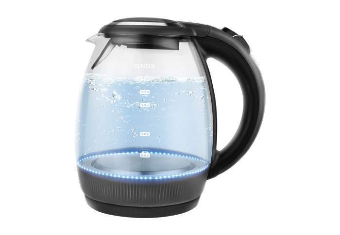 Чайник Centek CT-0008 стекло 1.7л 2200Вт,LED подсветка 24371