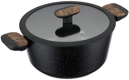 REGENT INOX Linea Albero Кастрюля 4300мл с крышкой алюминий АП индукция 62-1424
