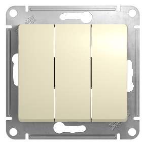 Выключатель SE Glossa  Беж. 3-кл. сх.3  SE GSL000231