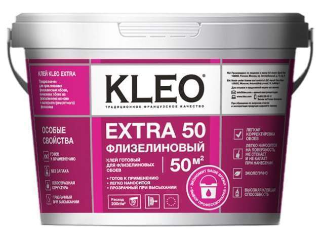 Клей KLEO EXTRA  для флизелиновых обоев готовый 10кг