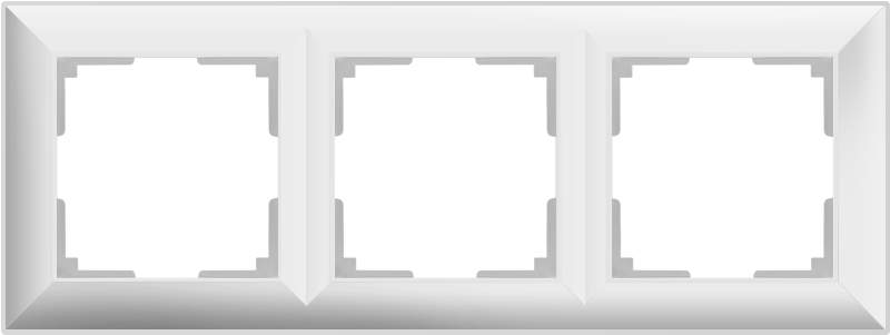 Рамка  Frame белая 3-м  WL14-03 Пластик Fiore - W0032201