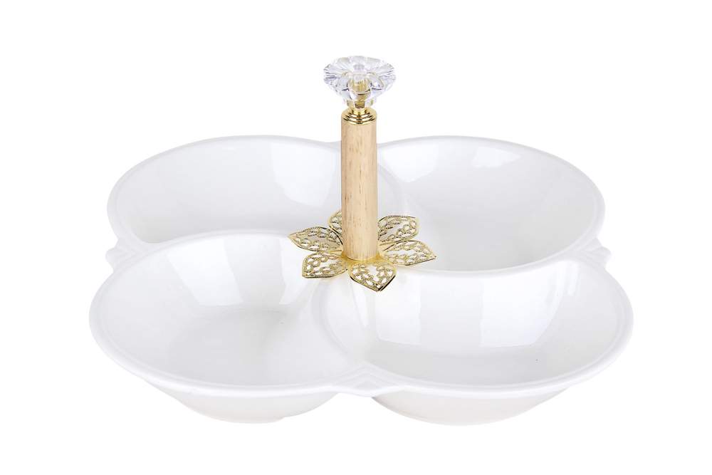 КОРАЛЛ Менажница ZD20207 4х-секционная 21см 194105