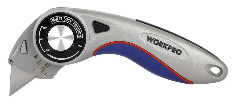 Нож WORKPRO алюм.с быстр.трапец.лезвием   WP211013