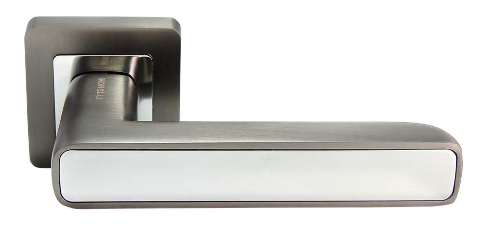 Ручка дверная MH-44 GR/CP-S55 графит/хром  MORELLI