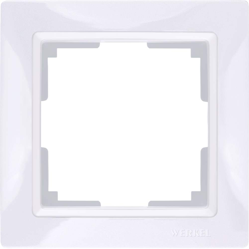 Рамка  Frame белая 1-м  WL03-01 basic Пластик Snabb - W0012001