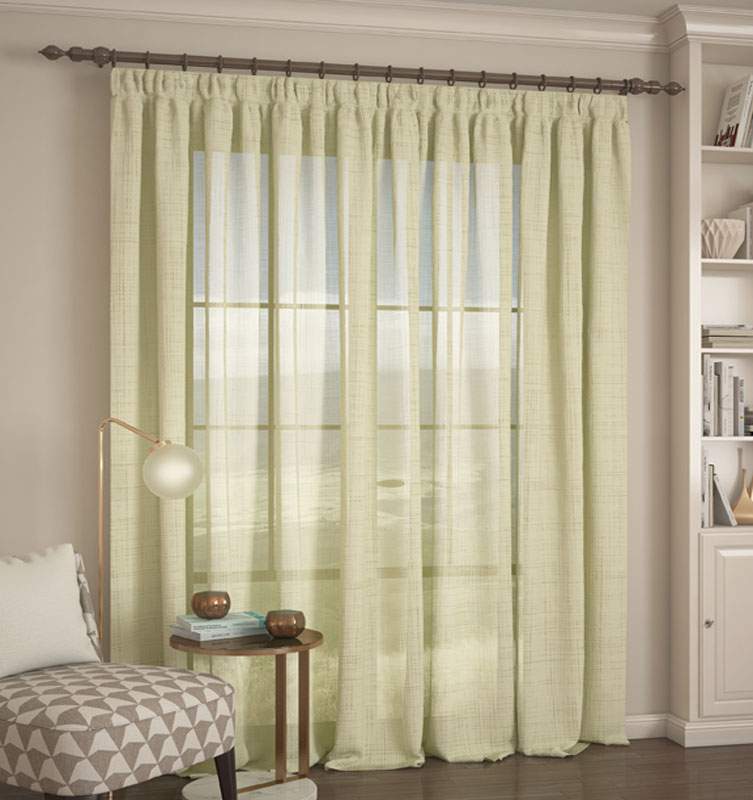 Штора  Вуаль L101-02  300х260  Бежевая "под лен" (полиэстер)  