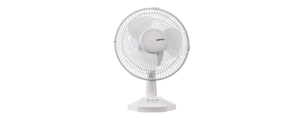 Вентилятор настольный Centek  CT-5006 белый 27см, 2 скорости