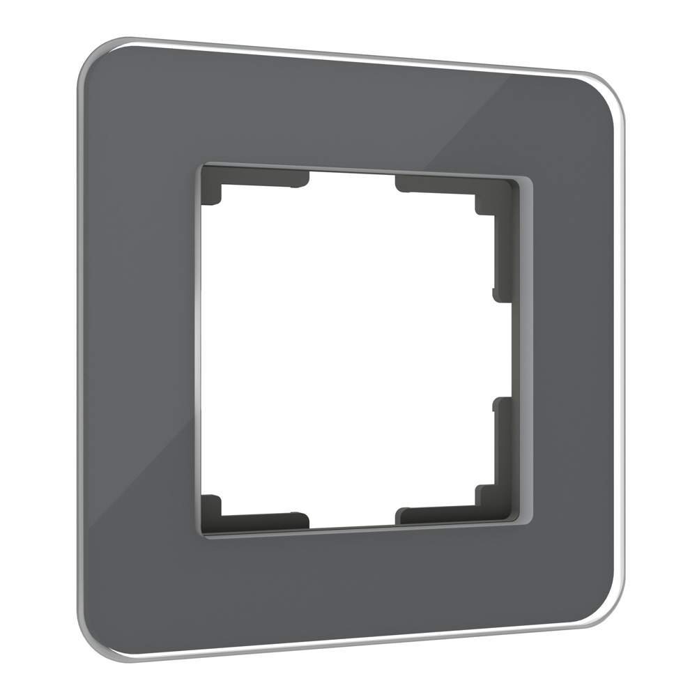 Рамка Werkel Elite графит/стекло на 1 пост  -  W0012440