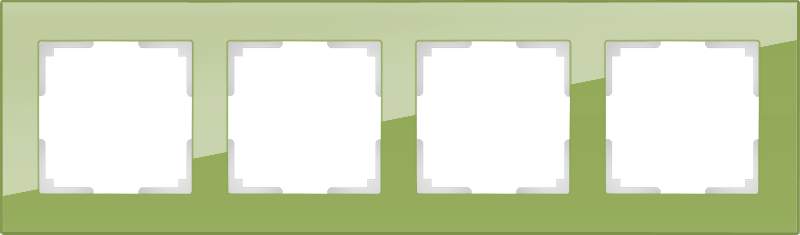 Рамка  Frame фисташковая 4-м  WL01-04 Стекло Favorit - W0041116