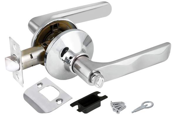 Ручка защелка 6024 CP-B (фикс.) Хром PUNTO